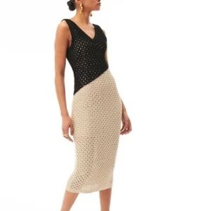 Toccin Colorblocked Midi Dress - Black - S​​​